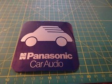 1901 adesivo vintage sticker klebER PANASONIC CAR AUDIO 