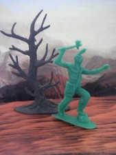 Soldatini Indiano con elemento per Scenario Vintage Toy Soldiers Figurini 1:32 