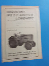 PUBBLICITA' 1953 TRATTRICE TRATTORE INDUSTRIE MECCANICHE  LOMBARDE DEUTZ WERBUNG