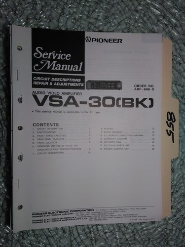 Pioneer vsa manuale di - pioneer,