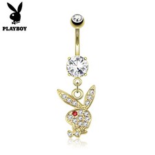 PLAYBOY Golden Bunny Dangle