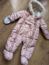 Carina tuta da neve 3-6m - ECCELLENTE - bambina - cappotto floreale all-in-one,