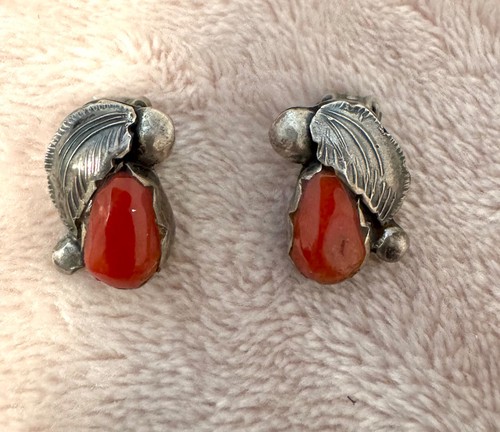 Orecchini corallo carmelita - orecchini,