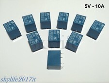 10pz Relè 5V DC 10A 250V