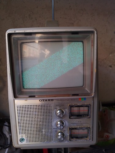 Portatile colori vintage - tv, a