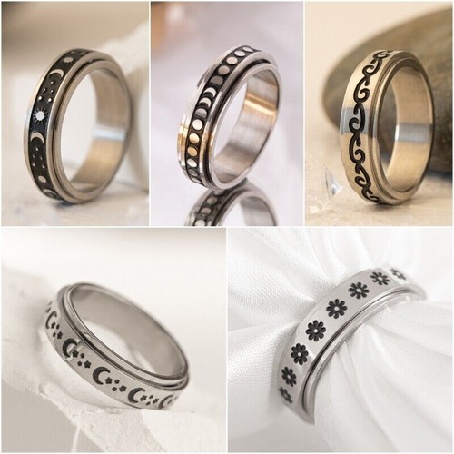 Anello rotante antiansia - anello,