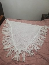 Scialle Bianco Triangolare