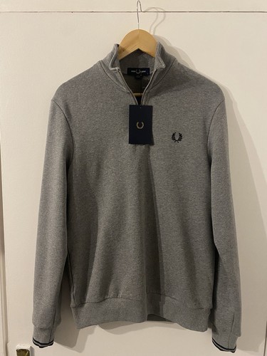 Felpa fred perry mezza - fred,