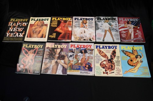 1976 playboy magazine lot - 1976,