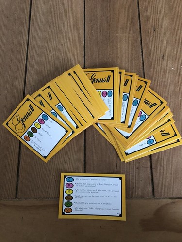 Lot cartes jeu trivial - lot,