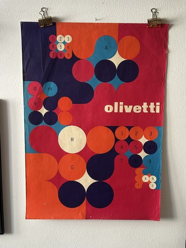 Raro poster originale - , olivetti