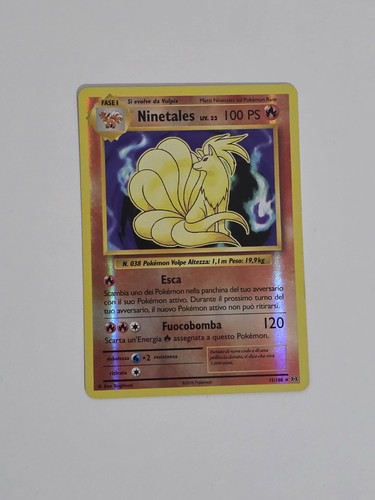 Carta pokémon ninetales - carta,