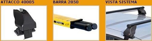 Kit barre portatutto ford - barre,