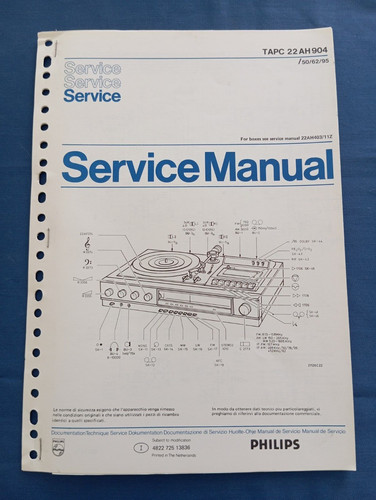 Philips 22ah904 service - philips, manual