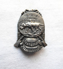 DISTINTIVO U.D.C. UNIONE CACCIATORI TORINO CACCIA TIRO A SEGNO SPORT ANNI 20