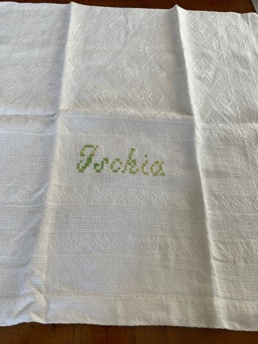 Asciugamani vintage bianco - asciugamani,
