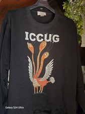 Felpa Gucci per Freya Hartas,nera,nuova,di ottima qualita'.Misura 50(XL).