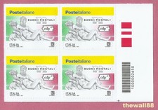 ITALIA 2025  Buoni Postali 100 Anni  QUARTINA con CODICE A BARRE Bassa Destra