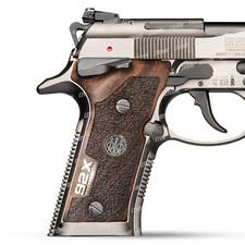 Beretta 92X Performance Impugnature per Pistola in Legno di Noce Turco NUOVO SET Bel Logo Metallo