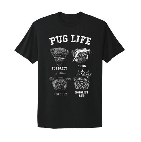 Maglietta grafica pug life - maglietta,