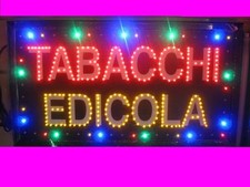 Insegna led con - a, scritto