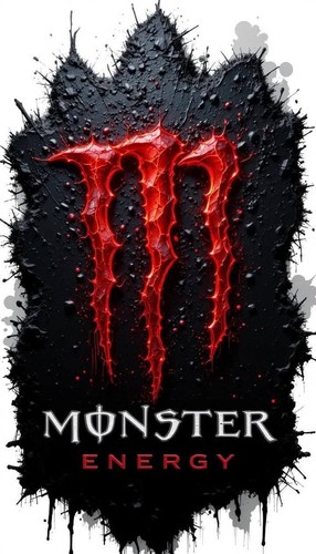 Adesivo decalcomania monster - adesivo,