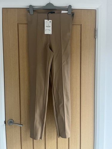 Pantalone zara taupe beige - pantalone,