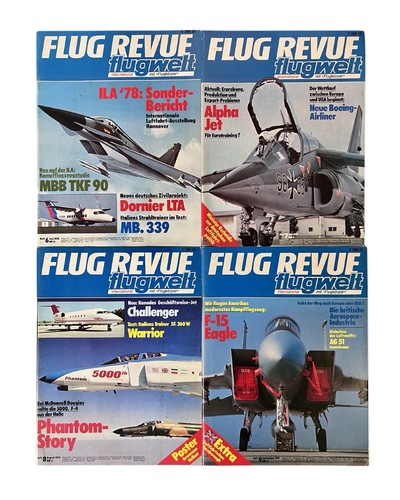 1978 flug revue magazines lot - 1978,