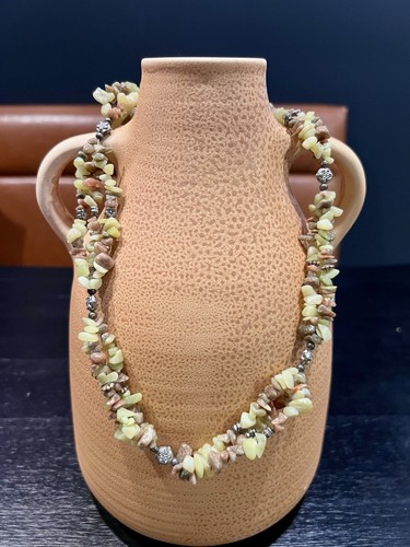 Collana lunga bicolore vintage