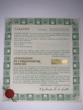 Rolex Garanzia Warranty Blank