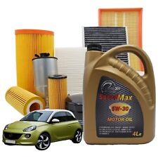 Kit Tagliando Opel Adam 1.4 87cv 64kw Dal 10/2012 + 4lt Olio Speed Max 5w30