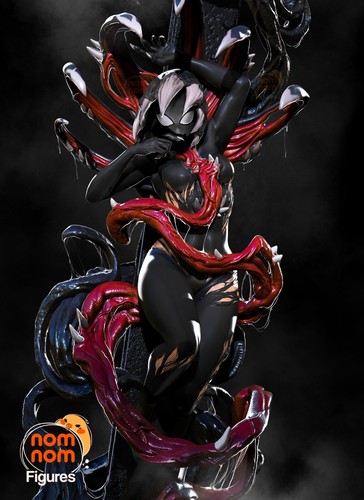 Venom spider girl action - venom,