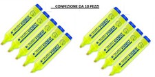10 EVIDENZIATORI TRATTO VIDEO COLORE GIALLO