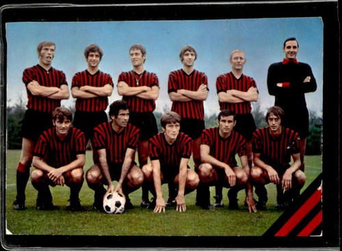 Cartolina milan formazione - a.c,
