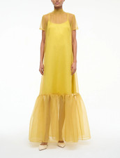 Donna giallo organza maxi - organza,