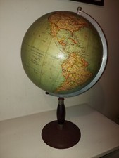 GRANDE  GLOBO TERRESTRE MAPPAMONDO PARAVIA anni 50 ottimo. Dia. 30 cm 