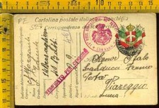 Prima Guerra Franchigia Posta Militare Lotto di Quattro x Viareggio Lucca pe 527