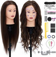 Testa per Parrucchieri,Neverland 28" 80% Veri Capelli Testina Parrucchiere,Manic