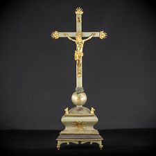 Altar Crucifix Painted Gilded