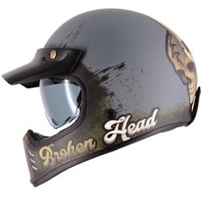 Casco retrò testa - , rusty