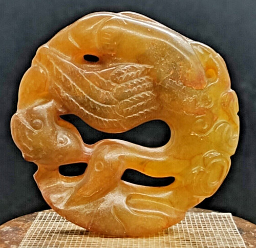 Antico ciondolo giada - ciondolo,