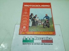 MOTOCICLISMO 8-1970 AGOSTO HONDA CB 125 CORSARINO SUPER SCRAMBLER 50 MILANI "...