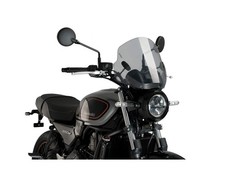 Puig Trend Parabrezza Parabrezza Nero per Kawasaki Z650 RS (22-25)