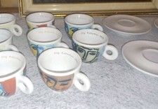 Illy Collection 1994 SERVIZIO 8 TAZZINE DA CAFFÈ  RICHARD GINORI PERFETTO