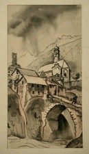 Disegno antico firmato e