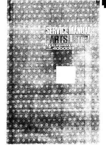 Servizio manuale istruzioni - servizio, di