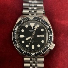 SEIKO DIVER 7548-7000 Nero 150m Giorno Data Quarzo Uomo Vintage Usato in GIAPPONE