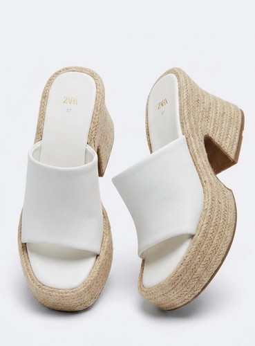 Sandali zara bianchi pelle - sandali,