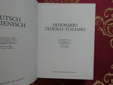 dizionario tedesco italiano ist. de agostini 1985