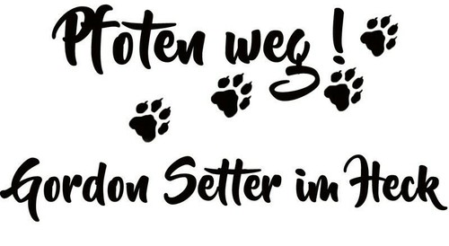 Gordon setter adesivi - gordon,